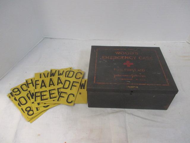 Woods Emergency Case Metal Johnson & Johnson First Aid Kit