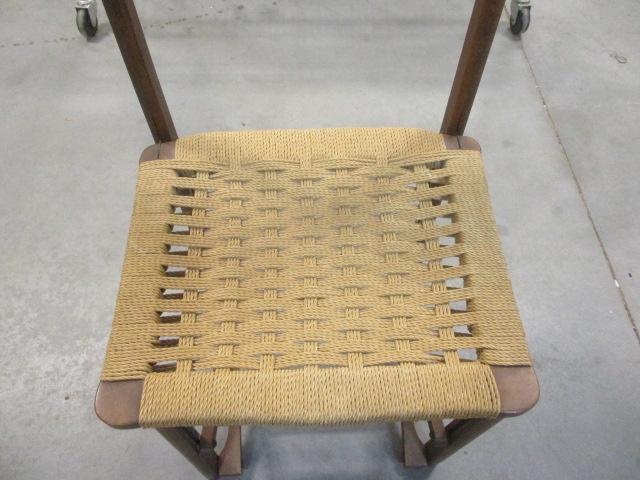 Valet Stand w/Woven Seat