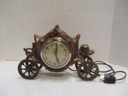 United Clock Co. Self Starting Wagon Train Tv/Mantle Clock