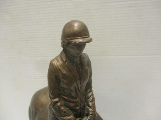 Cast Metal Bronze Tone (Rider on Horse)