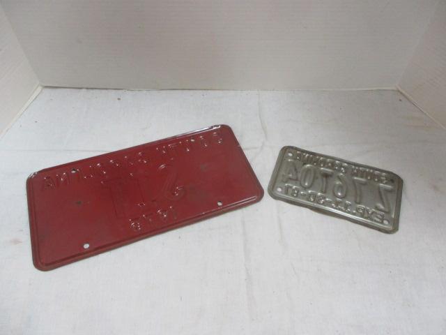 1975 SC License Tag (SIT) & 1987 Motorcycle Tag