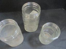 Jumbo Peanut Butter Glass Jars (Lot of 3)