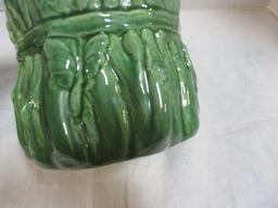 Broccoli Lidded Ceramic Jar