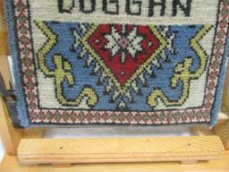 Duggan Woven Name Crest on Stand