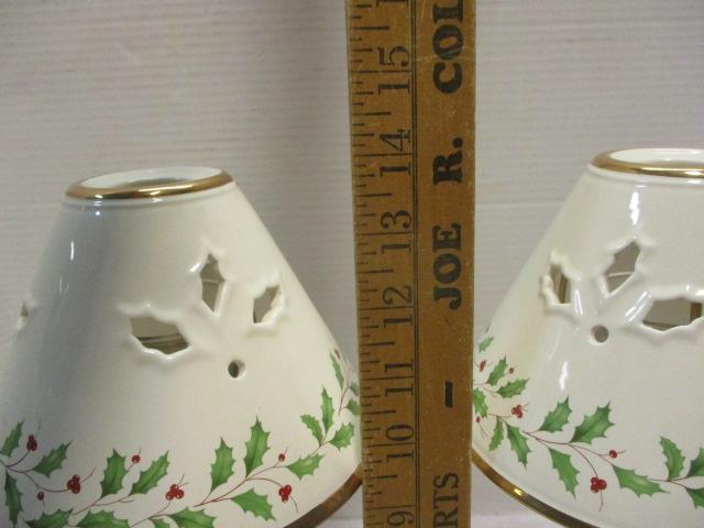 Christmas Votive Holiday Candlestick Lamps (2)