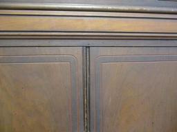 Antique 2 Door/2 Drawer Wardrobe w/intricate carving