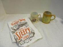 Hires Rootbeer Mug, Buffalo Club Mug, Turkey Train Tea Towel