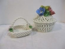 Braided Basket & Braided Dish (Italian)