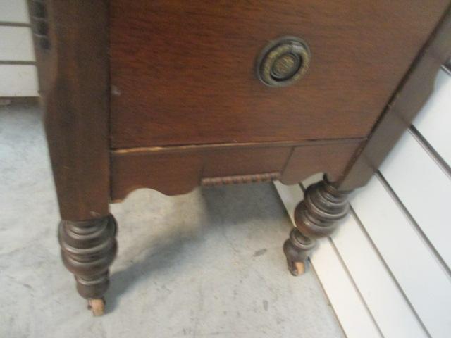 Vintage Mahogany Vanity with Stand Mirror