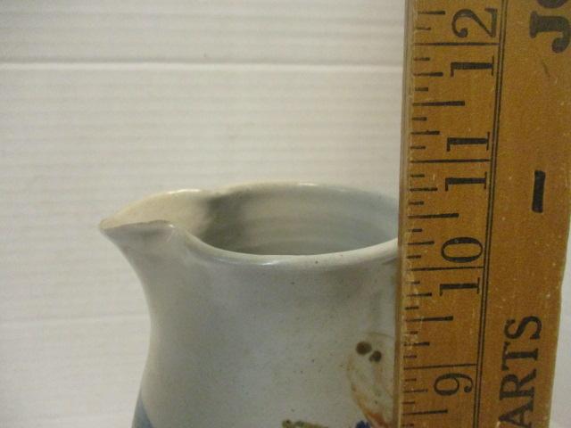 Signed Hand Thrown Studio Pottery Pitcher