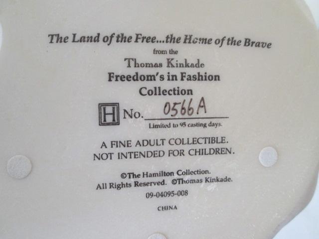 Eight Thomas Kinkade Freedom's in Fashion Figurines