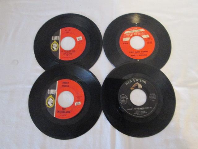 Vintage 45 Records in Case
