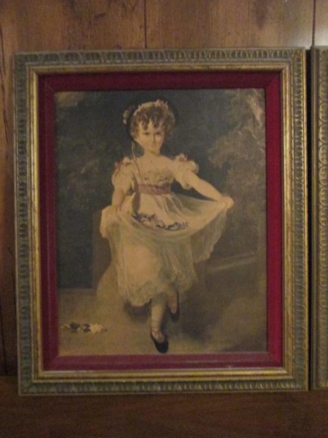 Two Framed Victorian Children Prints on Boards