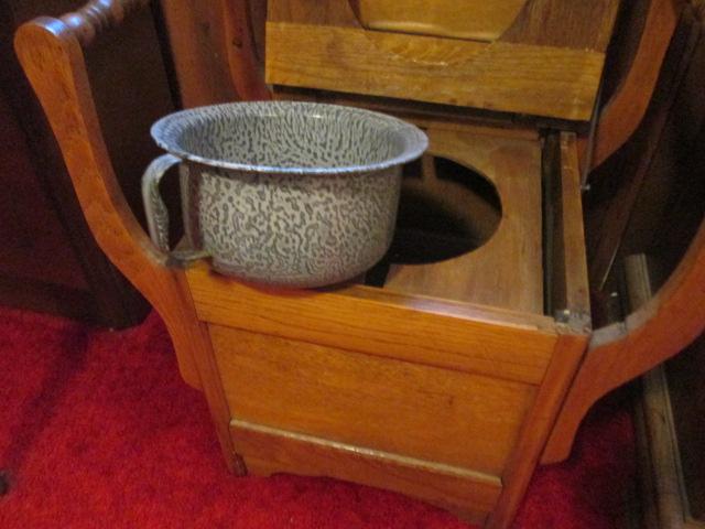 Antique Commode with Chamber Pot