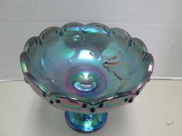 Carnival Glass Compote