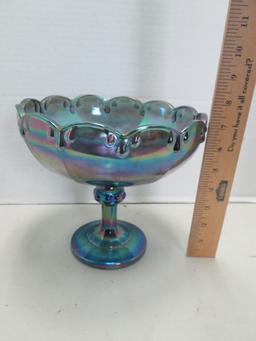 Carnival Glass Compote