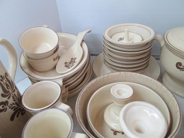 65 Pieces of Pfaltzgraff Village Stoneware