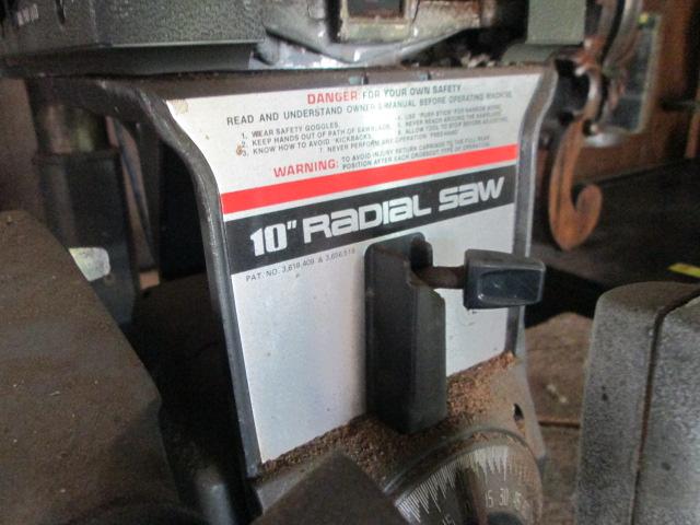 Craftsman 10" Radial Saw on Base