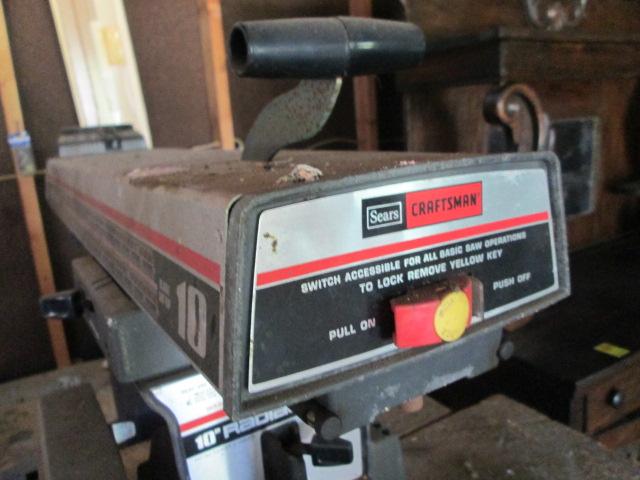 Craftsman 10" Radial Saw on Base