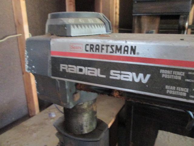 Craftsman 10" Radial Saw on Base