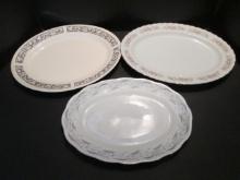 Three Porcelain Serving Platters