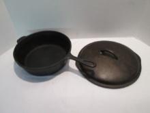 Cast Iron Deep Skillet and Lid