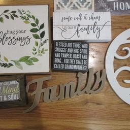 11 Family, Novelty and "B" Monogram Door Hangers