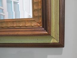 Framed Beveled Mirror