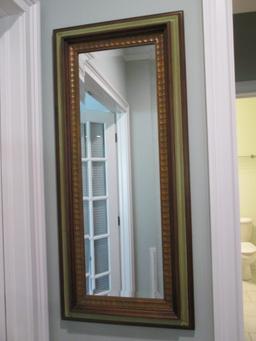 Framed Beveled Mirror