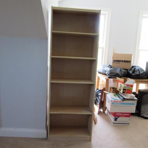 Natural Wood Grain Finish Bookcase