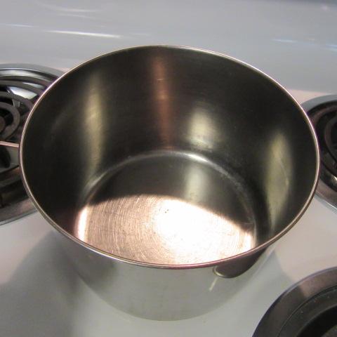 Two Revere Ware Stainless Sauce Pans with Lids