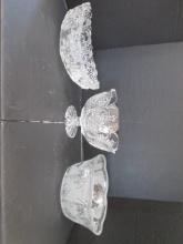 Three Crystal Serving Bowls