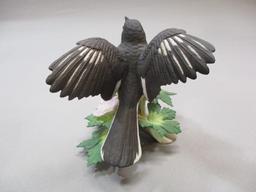 1996 Lenox "Rufous-sided Towhee" Fine Porcelain Bird Figurine 4 1/2" - Has Chips