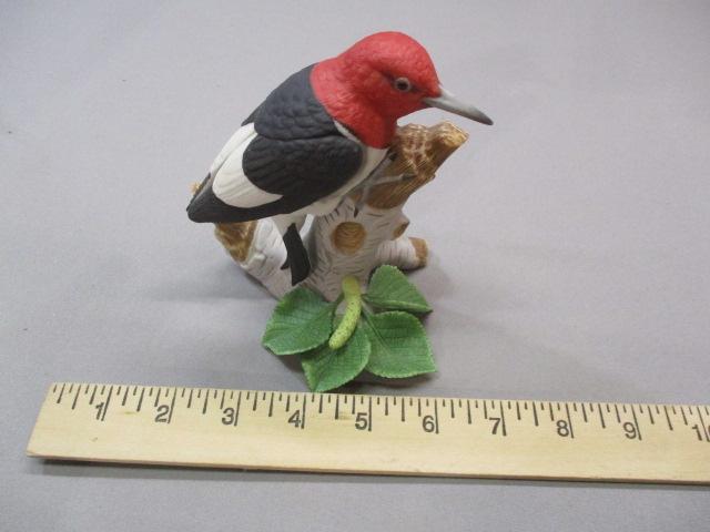 1999 Lenox "Red-headed Woodpecker" Fine Porcelain Bird Figurine 5"