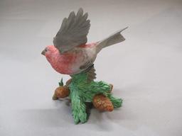 1999 Lenox "Pine Grosbeak"      fine Porcelain Bird Figurine 6"