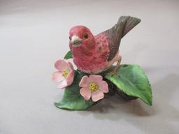 1991 Lenox "Purple Finch Fine Porcelain Bird Figurine 3 1/2"