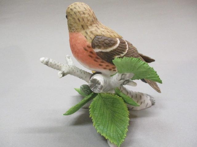 2003 Lenox "Common Redpoll"  Fine Porcelain Bird Figurine 4 1/2"