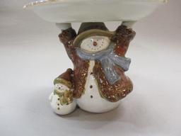 St Nicholas Square Forest Friends Pedestal Dish 8"w x 6 1/2" h