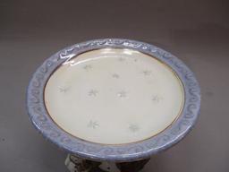 St Nicholas Square Forest Friends Pedestal Dish 8"w x 6 1/2" h