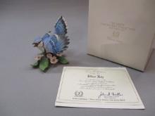 Vintage "Blue Jay" Fine Porcelain Bird Figurine 4 1/2"