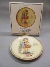 1980 10th MJ Hummel Annual Plate 7 1/2" w/Original Box