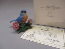 Vintage Lenox "Eastern Bluebird" Fine Porcelain Bird Figurine 3"