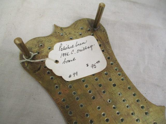 Brass Cribbage Board, Parker Bros. Camelot A Game, &