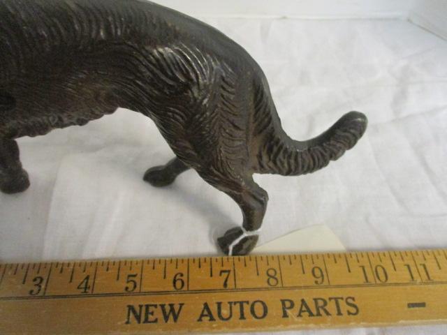 Vintage Borgi Russian Wolfhound Dog Statue Bronze Finish