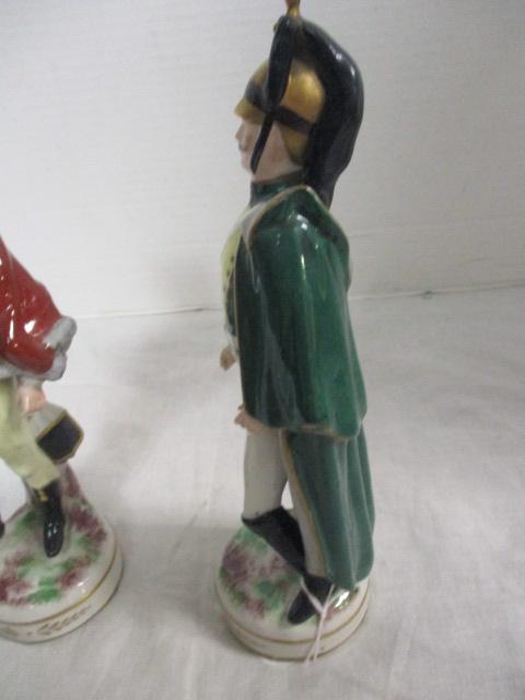 Antique French Porcelain Soldiers (Lot of 2)