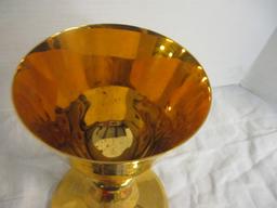 Brass Chalice over Silver w/bottom (8 1/8"T)