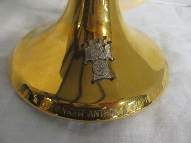 Brass Chalice over Silver w/bottom (8 1/8"T)