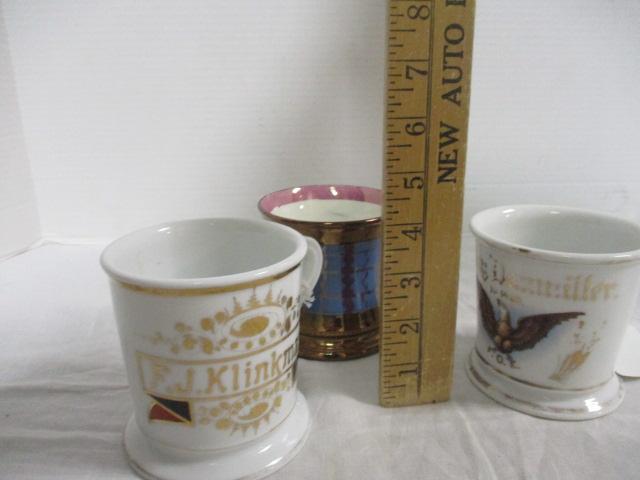 Shaving Mugs (Lot of 3)