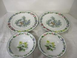 Royal Worcester Plates (2) 10" & Bowls (2) 6 1/2"