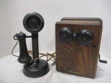 Kellog Switchboard Supply Co. Wall Phone w/Candlestick Handset